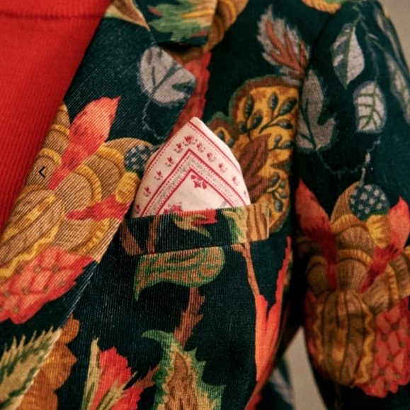 Cabi Floral Embroidered Blazer Jacket Sz S - Picture 7 of 11